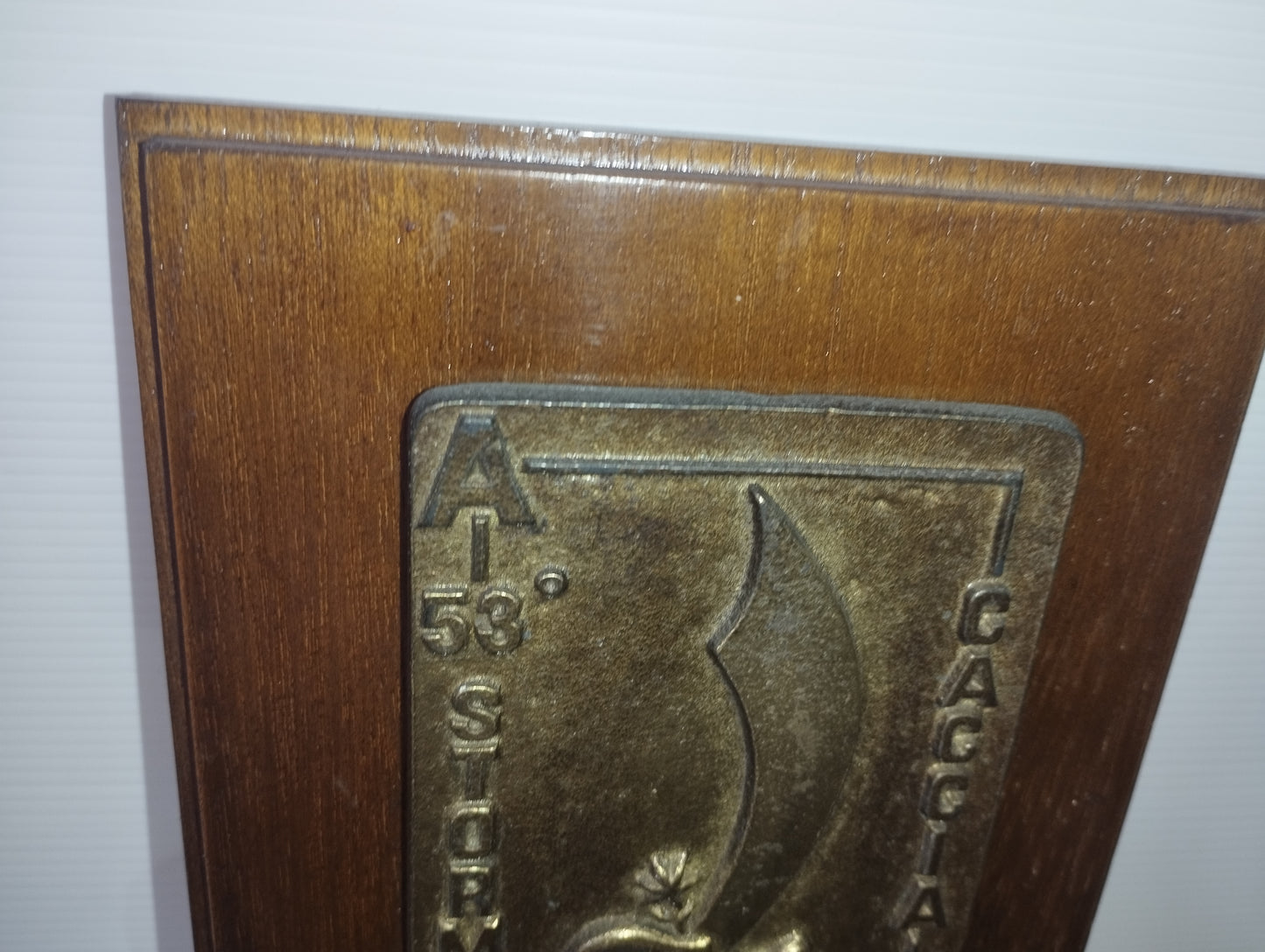 Targa 53° Stormo Caccia Aeronautica Militare
In Legno e Bronzo vintage