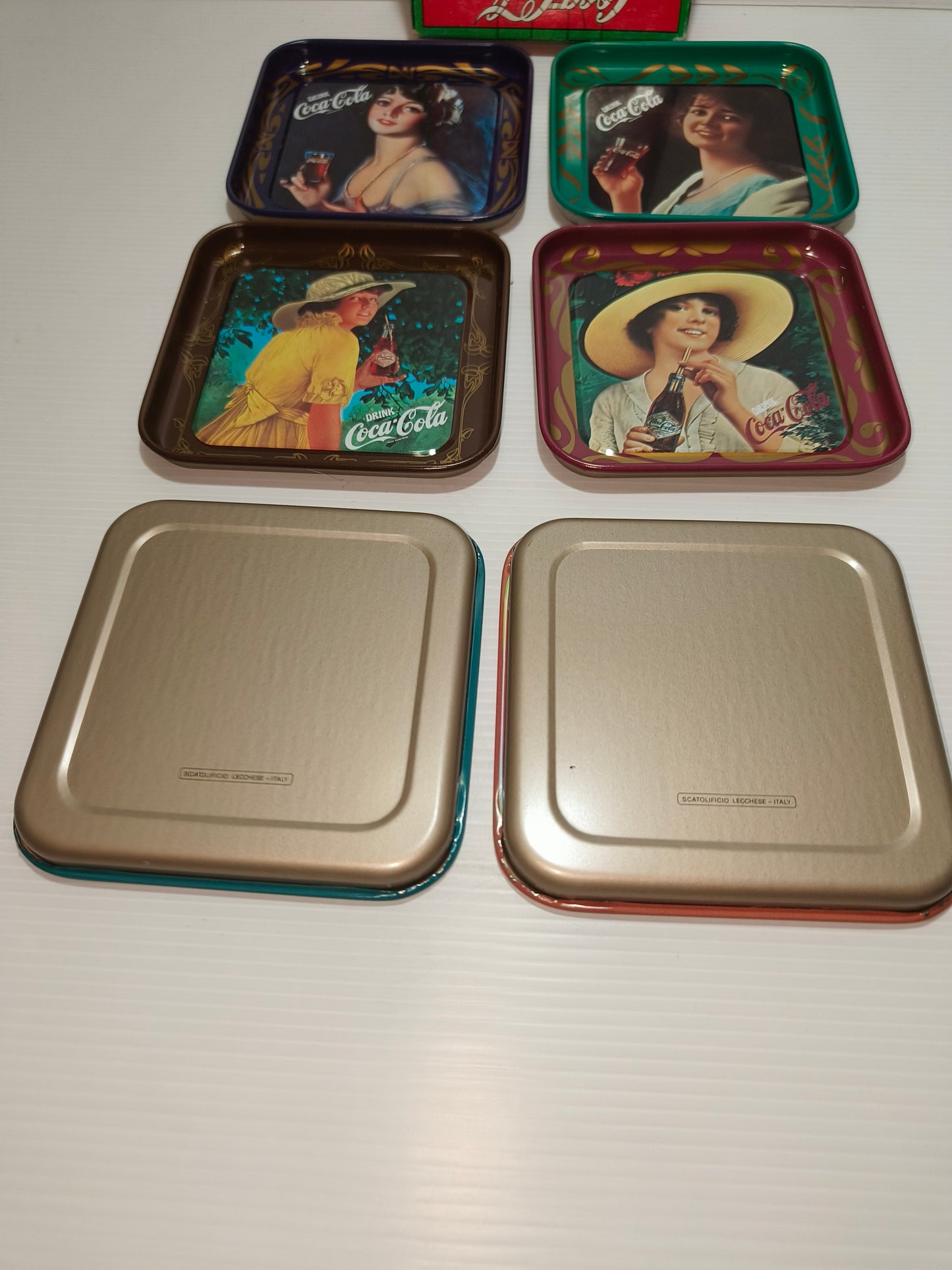 Sottobicchieri vintage Coca Cola in metallo