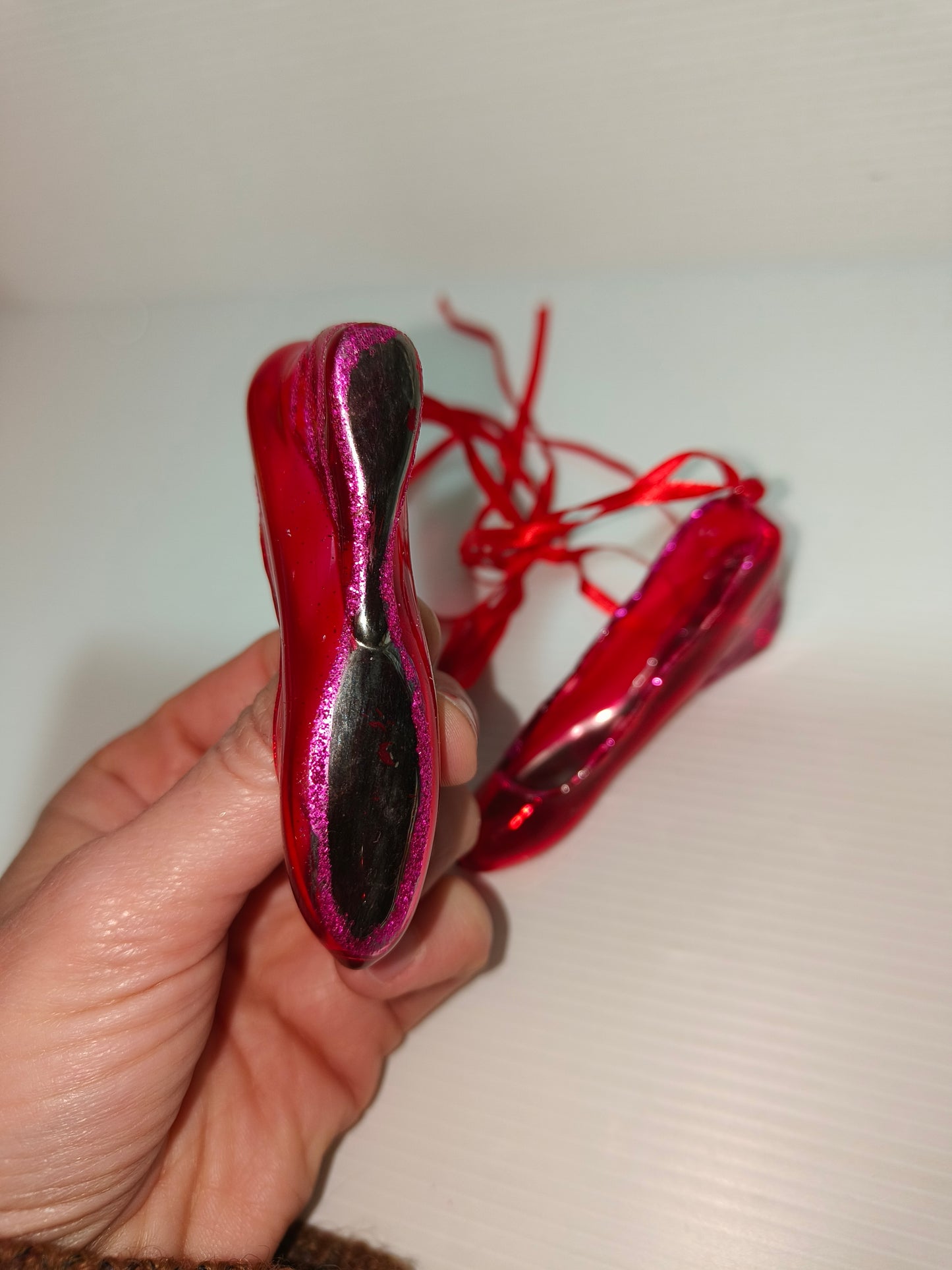 Ornamento vintage per albero di Natale in vetro