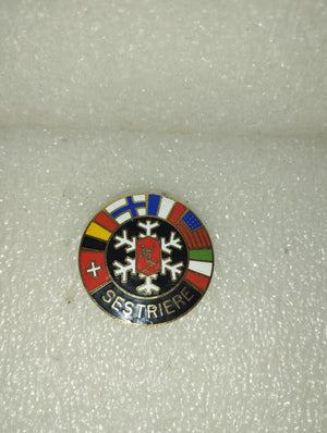 Spilla Sestriere Sci
In Metallo Smaltato Vintage