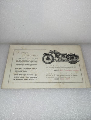 Opuscolo pubblicitario Moto Pantere Speciali
Originale dell'epoca