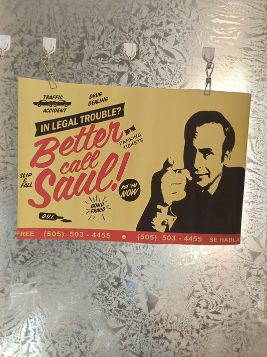 Locandina Better Call  Saul !

Misure 44 x 30 Cm.