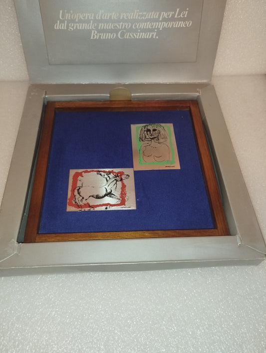 Opere D'arte Bruno Cassinari Serigrafate In Argento 800