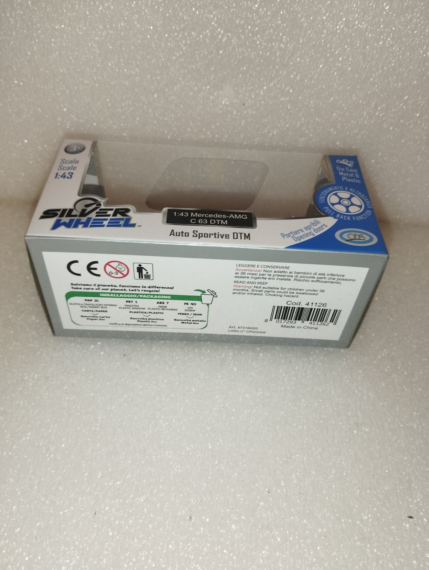 Mercedes -AMG C63 DTM
Scala 1:43 Silver Wheel