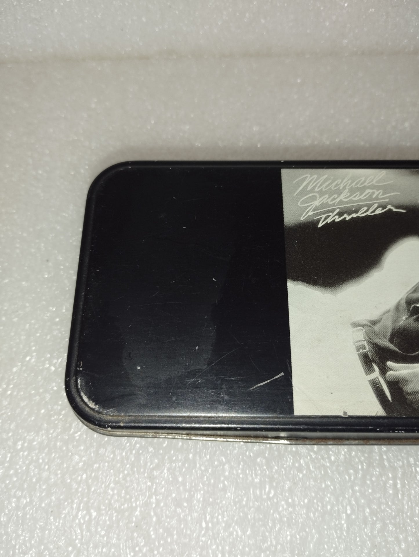 Scatola Michael Jackson Thriller In Metallo Vintage