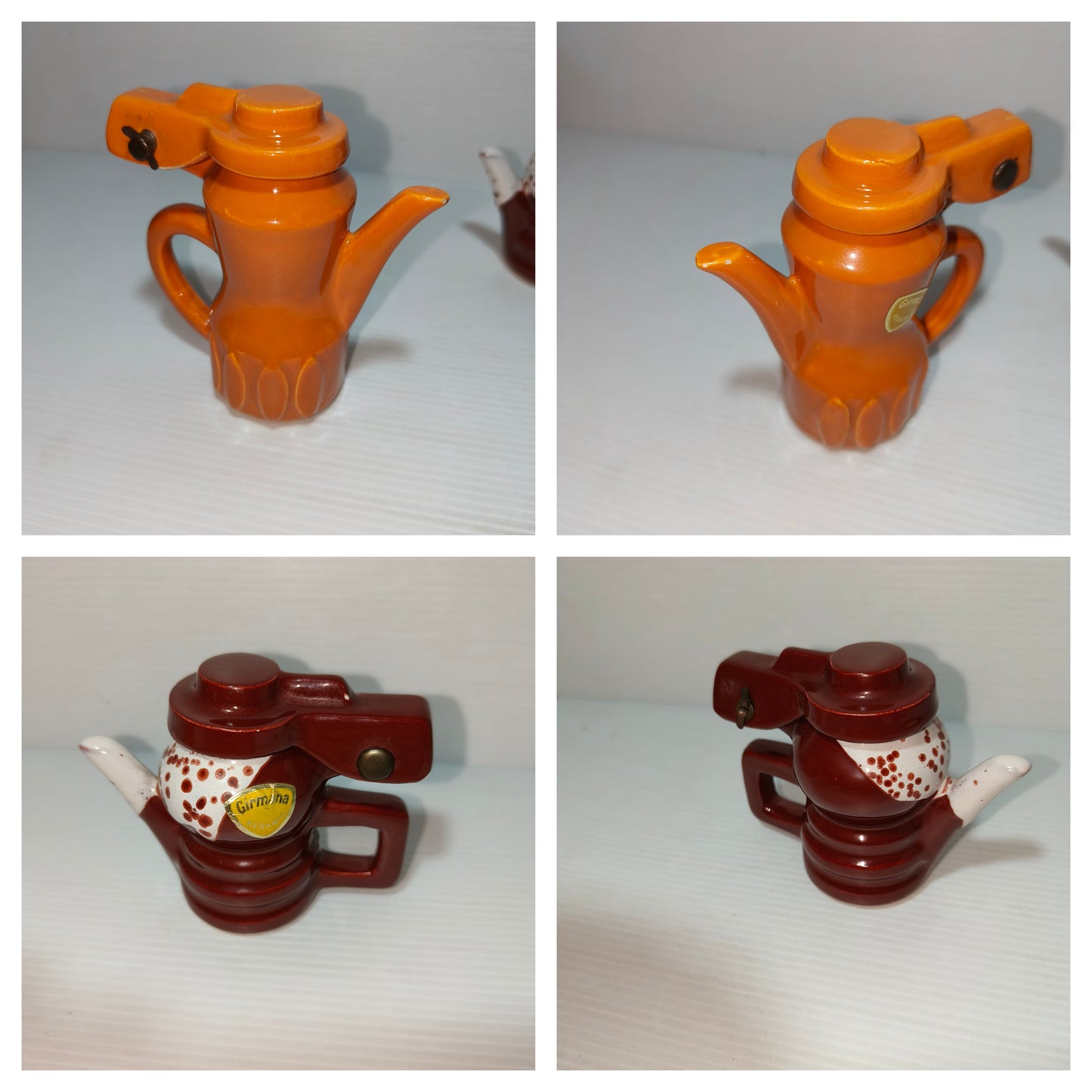 Miniature Caffettiere Girmana Keramic, anni 70