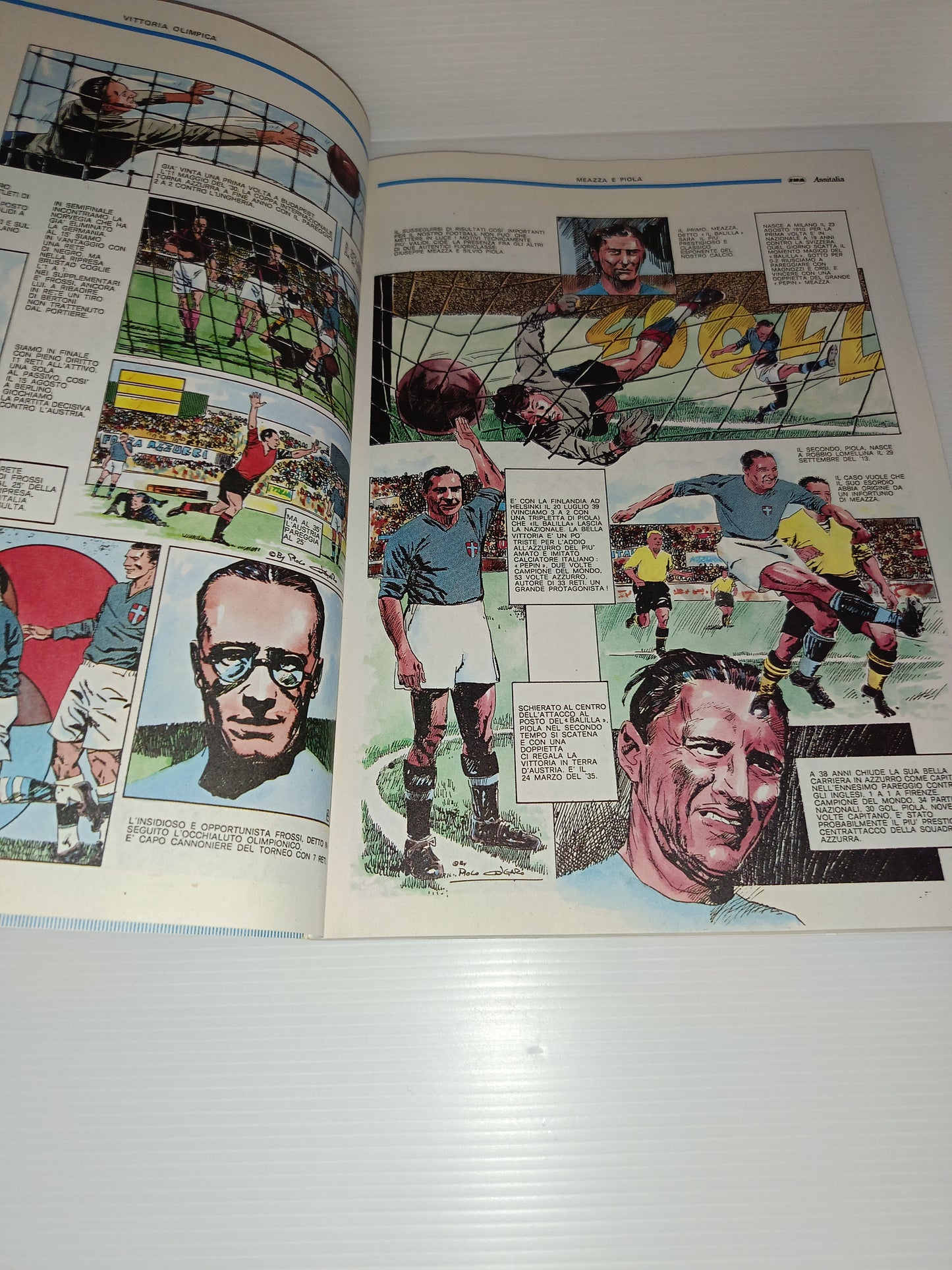 Azzurri Storia Nazionale Italiana a Fumetti Italia 90 INA Assitalia
