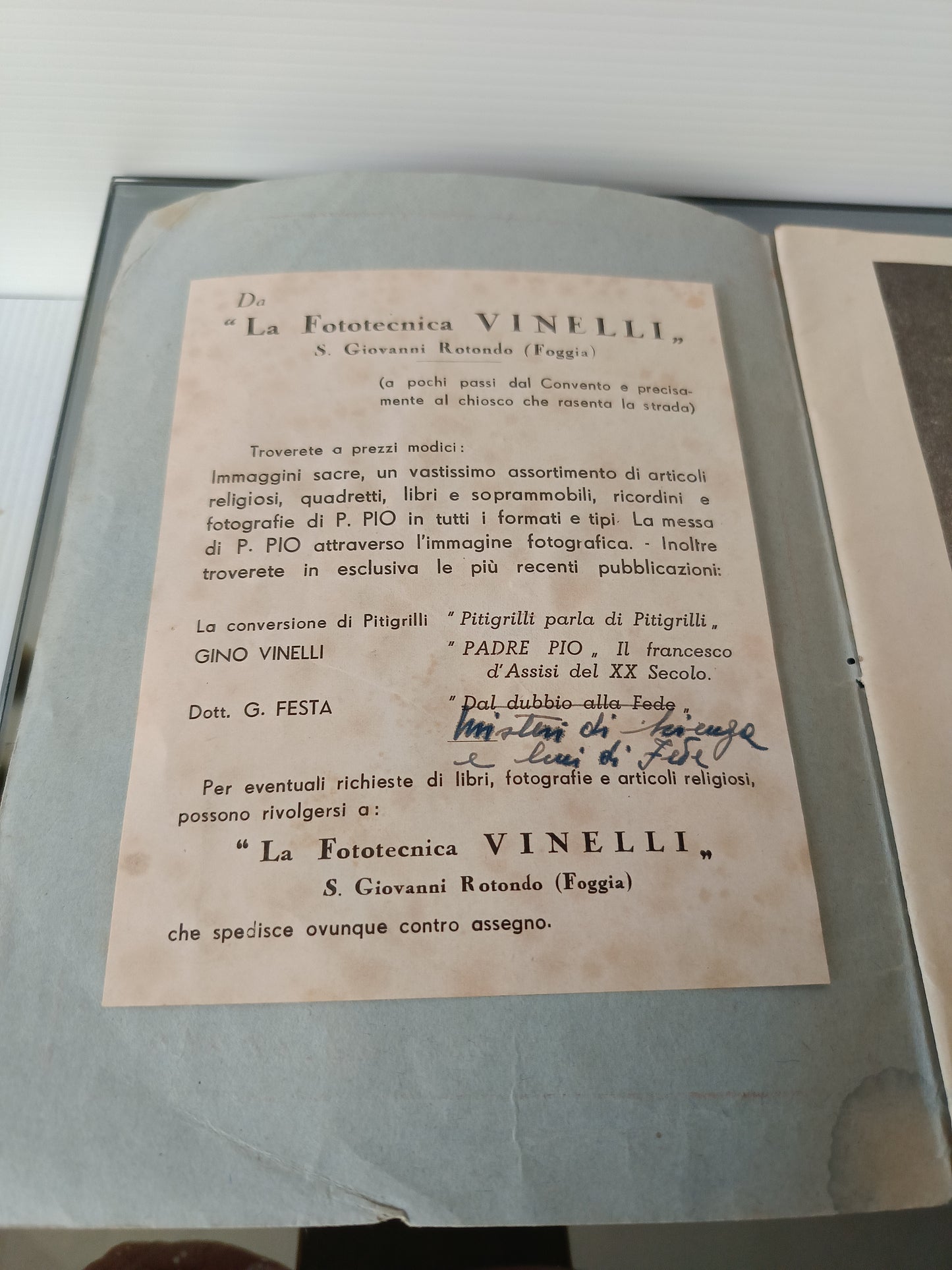 Padre Pio Lo Stimmatizzato Libretto Devozionale D'epoca