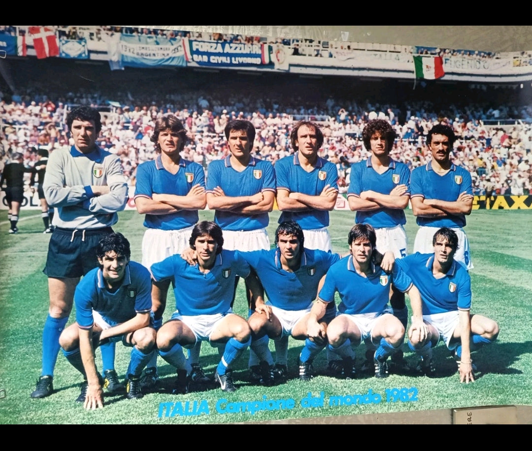 Italia Campione Del Mondo 1982 Poster Edizioni Quadrifoglio Milano