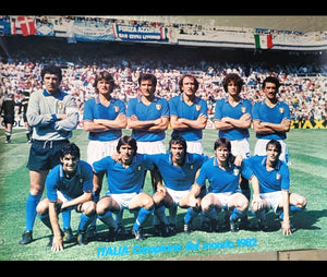 Italia Campione Del Mondo 1982 Poster Edizioni Quadrifoglio Milano