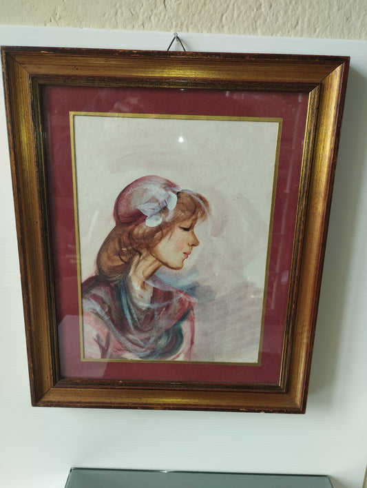 Dipinto Damina Pastori Walter
Anno 1977
Misure 24 x 30 cm