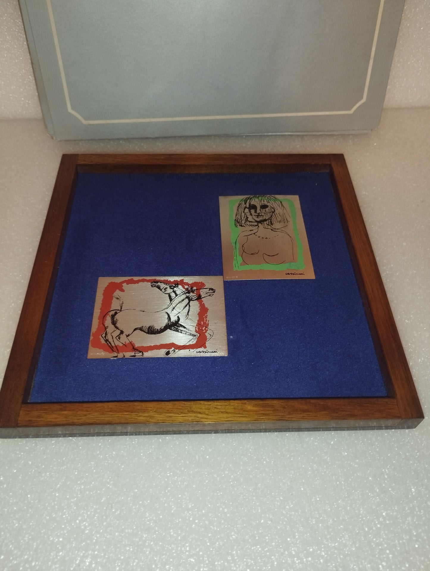 Opere D'arte Bruno Cassinari Serigrafate In Argento 800