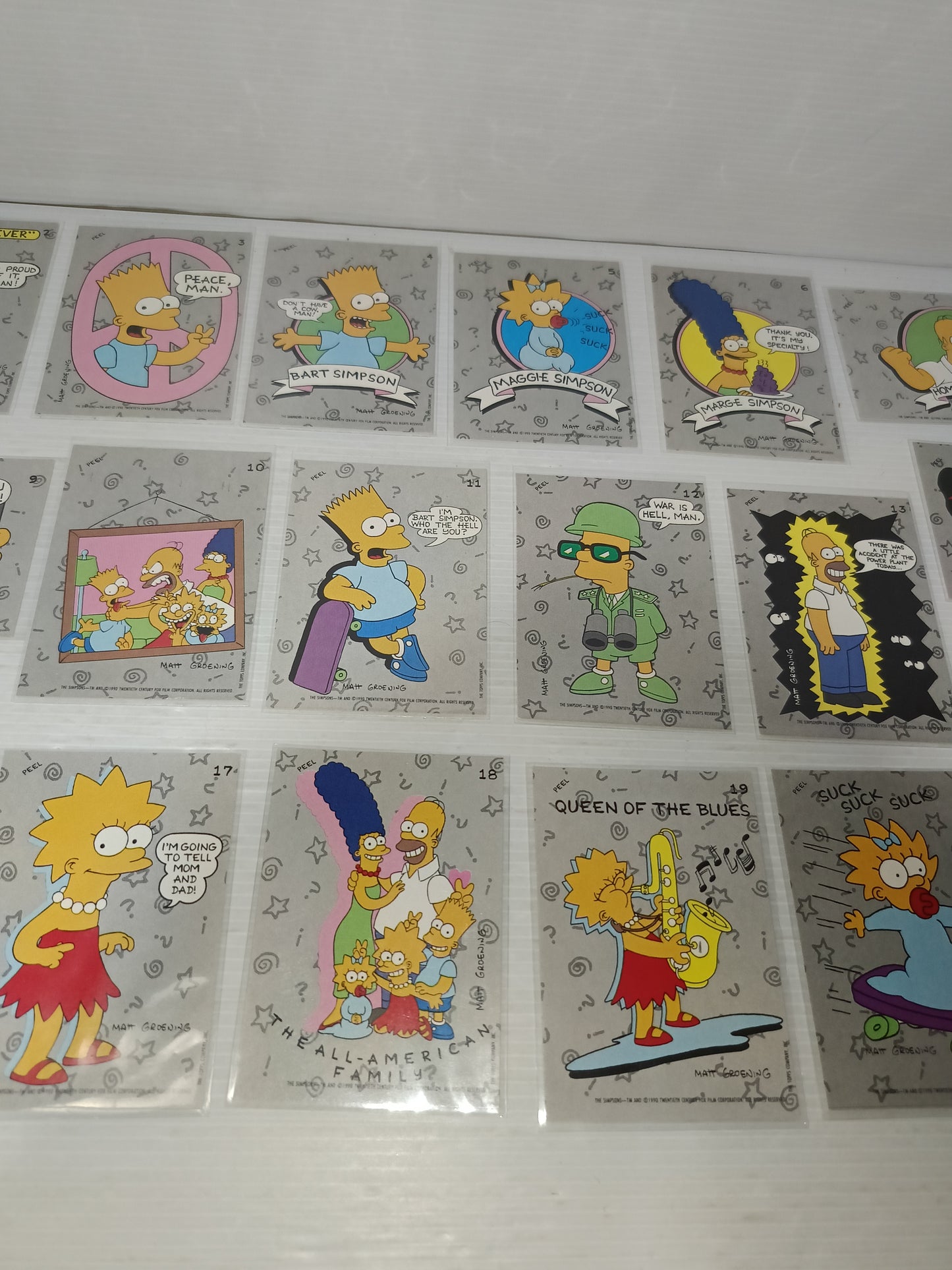 The Simpson Collezione 22 Card Toops
Anno 1990
Rare