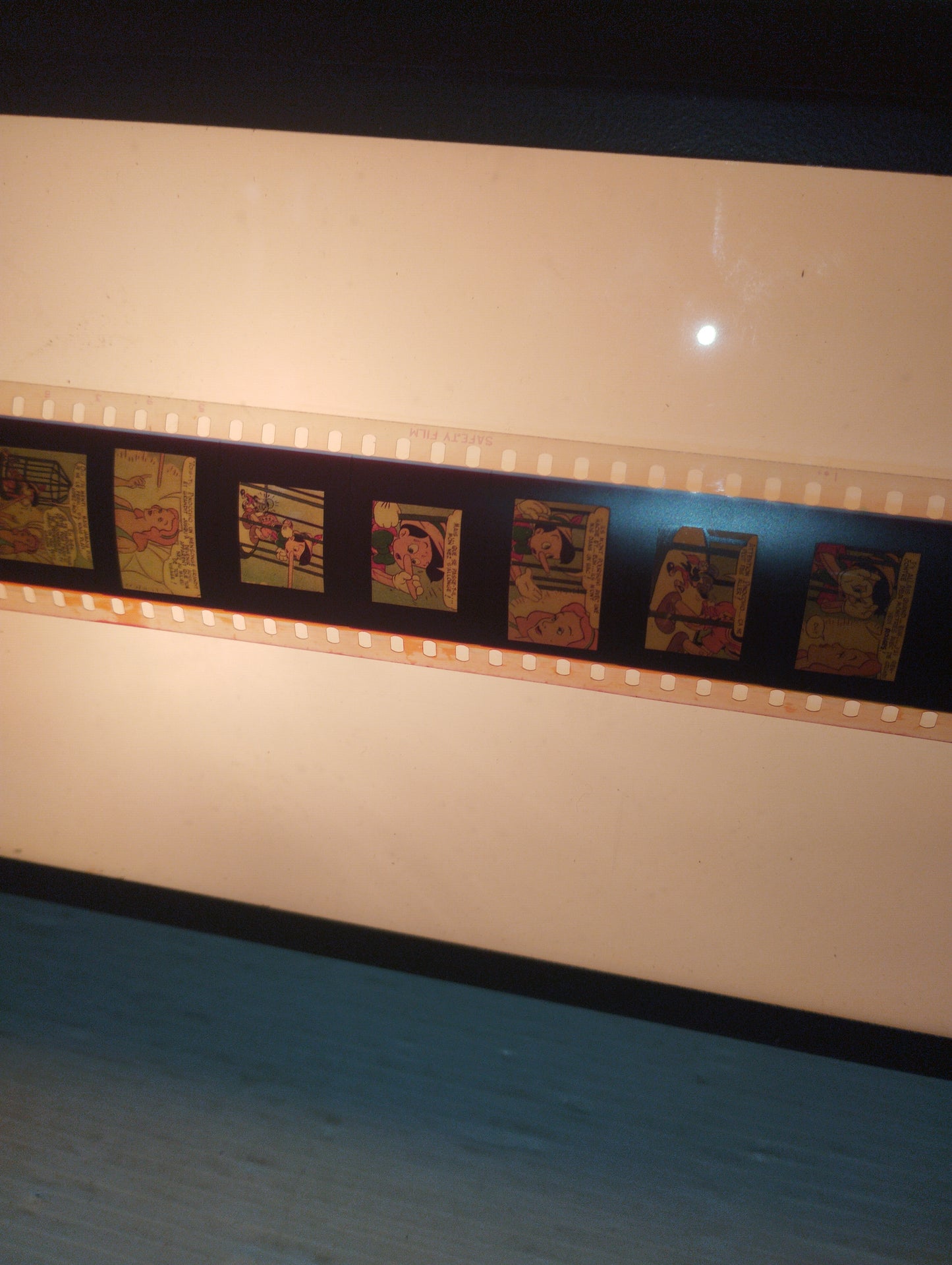 Pellicola 35 mmm Pinocchio Walt Disney Les Beaux Films Paris Vintage
