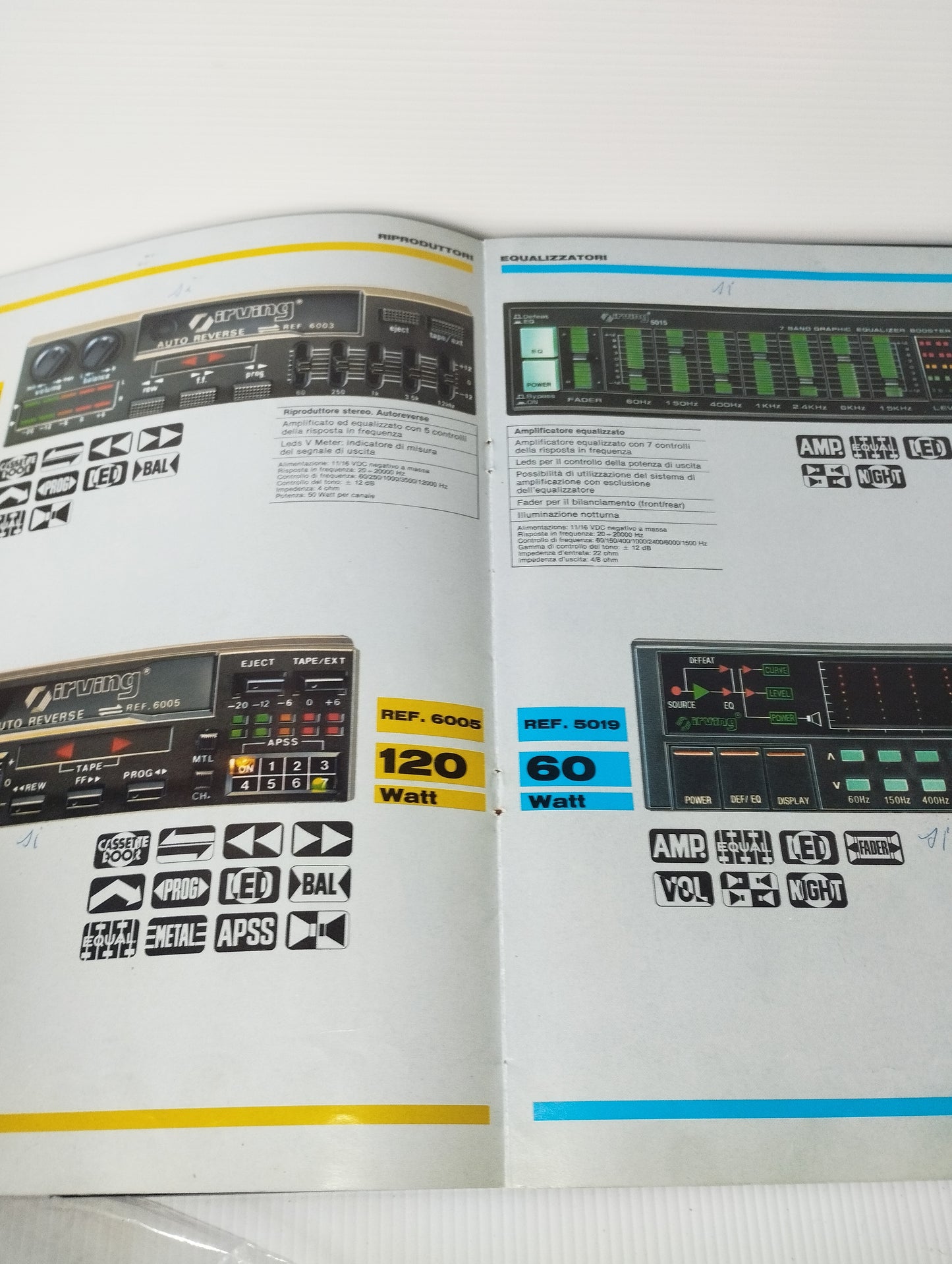 Catalogo Irving Hi Fi D'Elite Anni 80