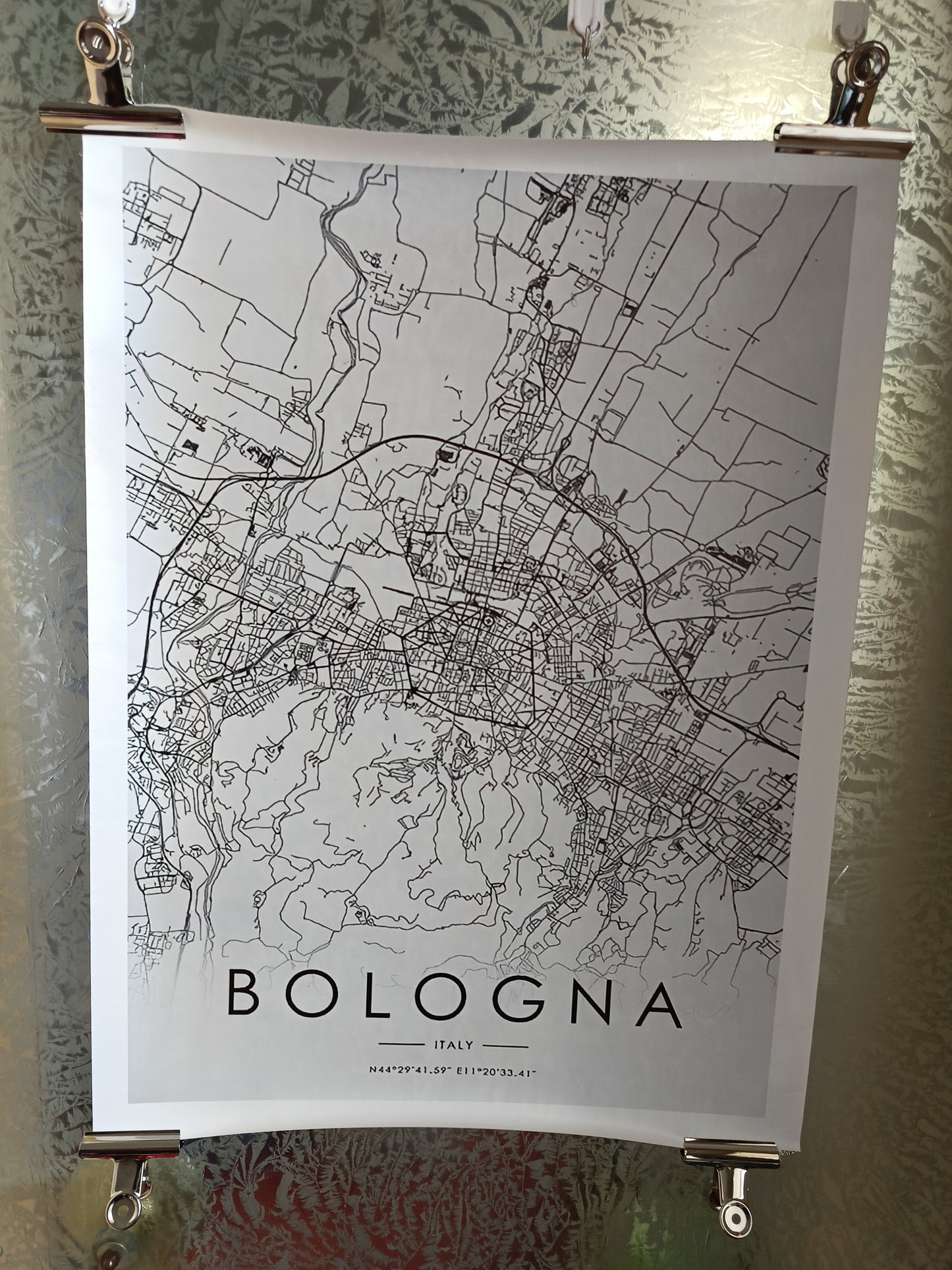 Stampa Su Tela Mappa stilizzata Bologna
Misure 75 x 55 Cm