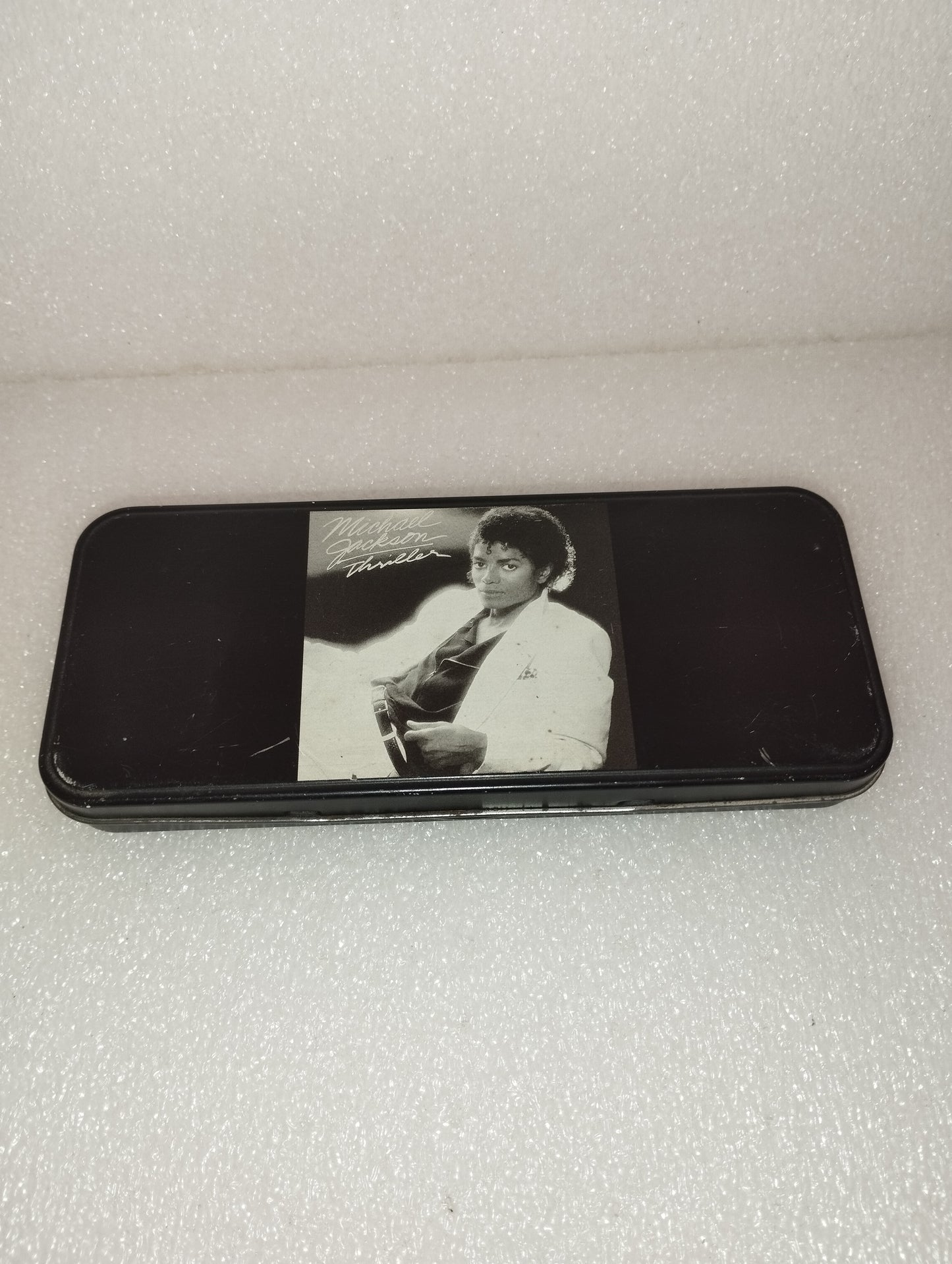 Scatola Michael Jackson Thriller In Metallo Vintage