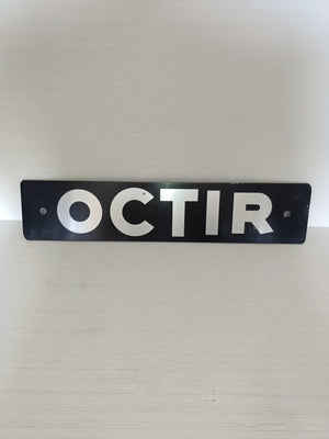 Targa Octir Offic. Costruz.Tessili E Impianti Riunite In Metallo
Vintage
