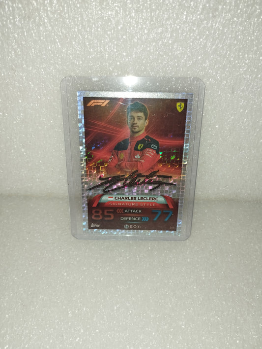Charles Leclerc Card Signature Style Topps 2023 Formula 1