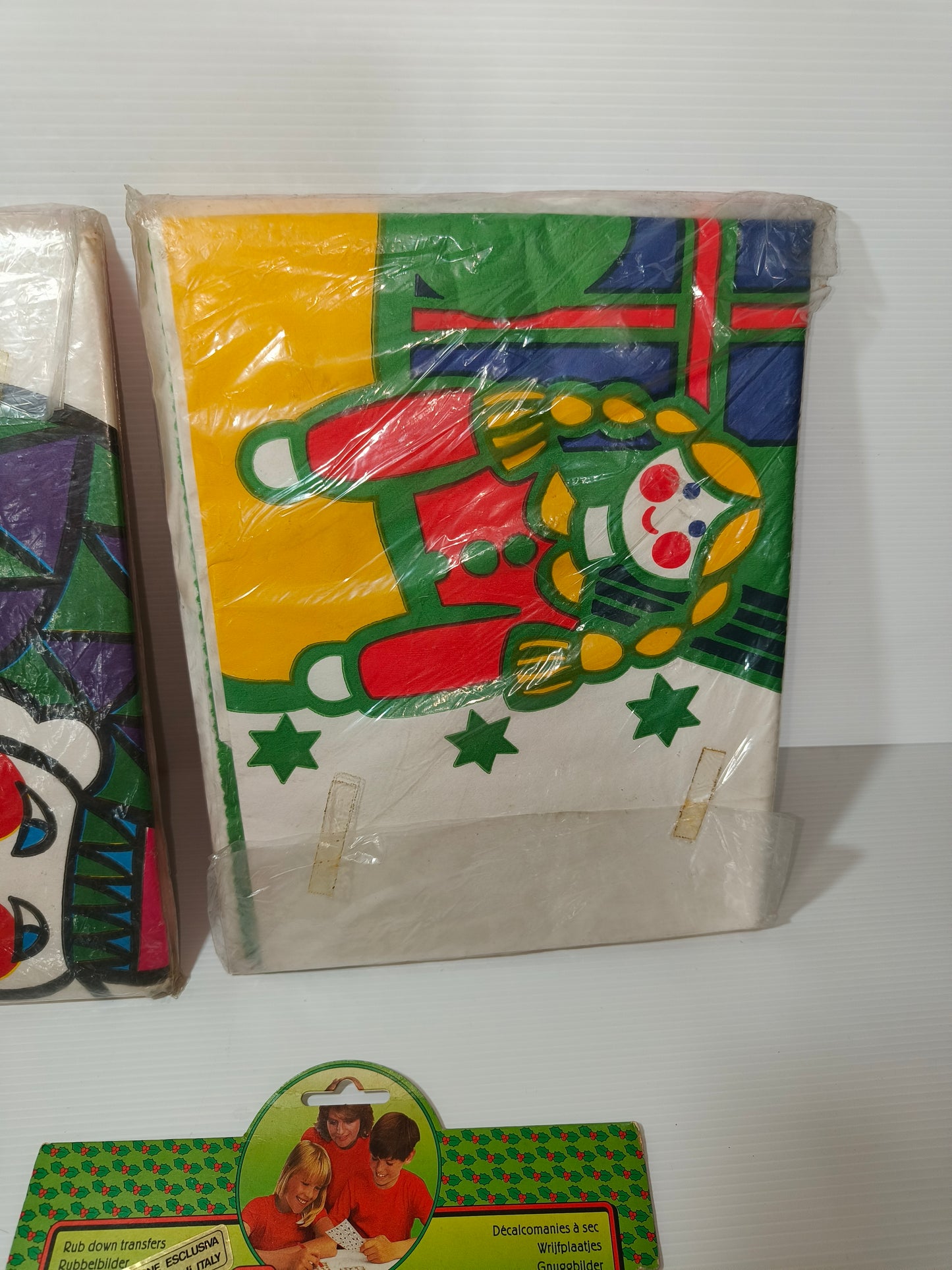 Lotto natalizio Sacchi e decalcomanie anni 80, LEGGI