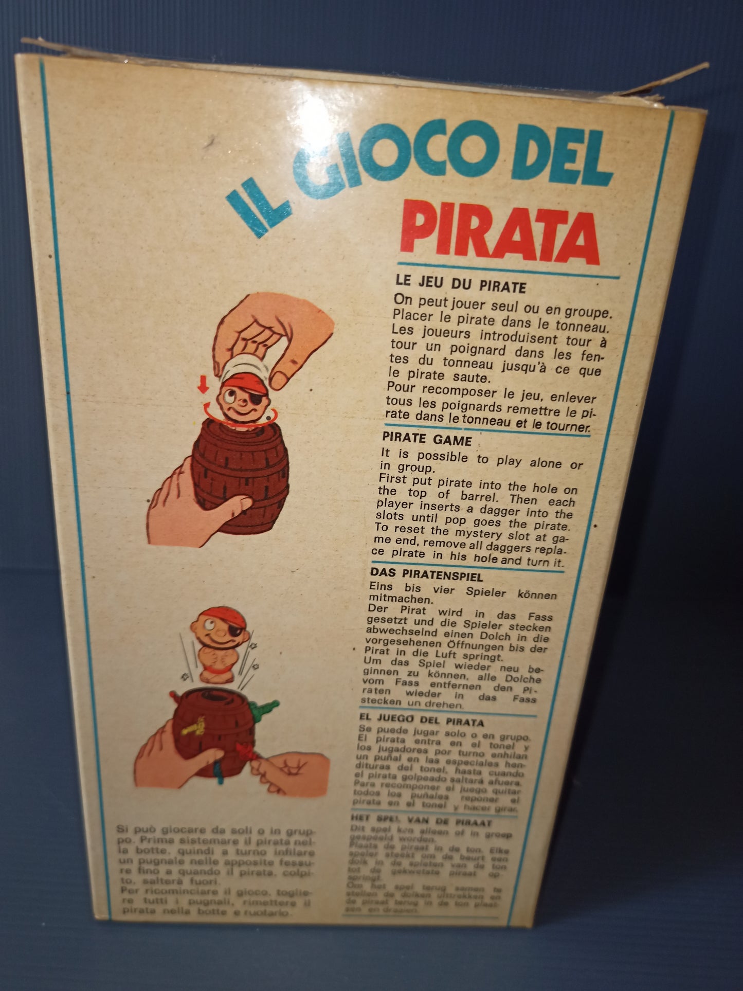 Il gioco del pirata Sebino Toys, originale anni 70