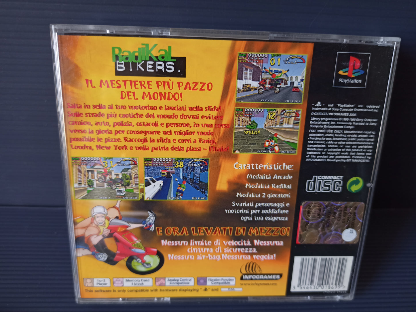 Radikal Bikers video game for PlayStation 1