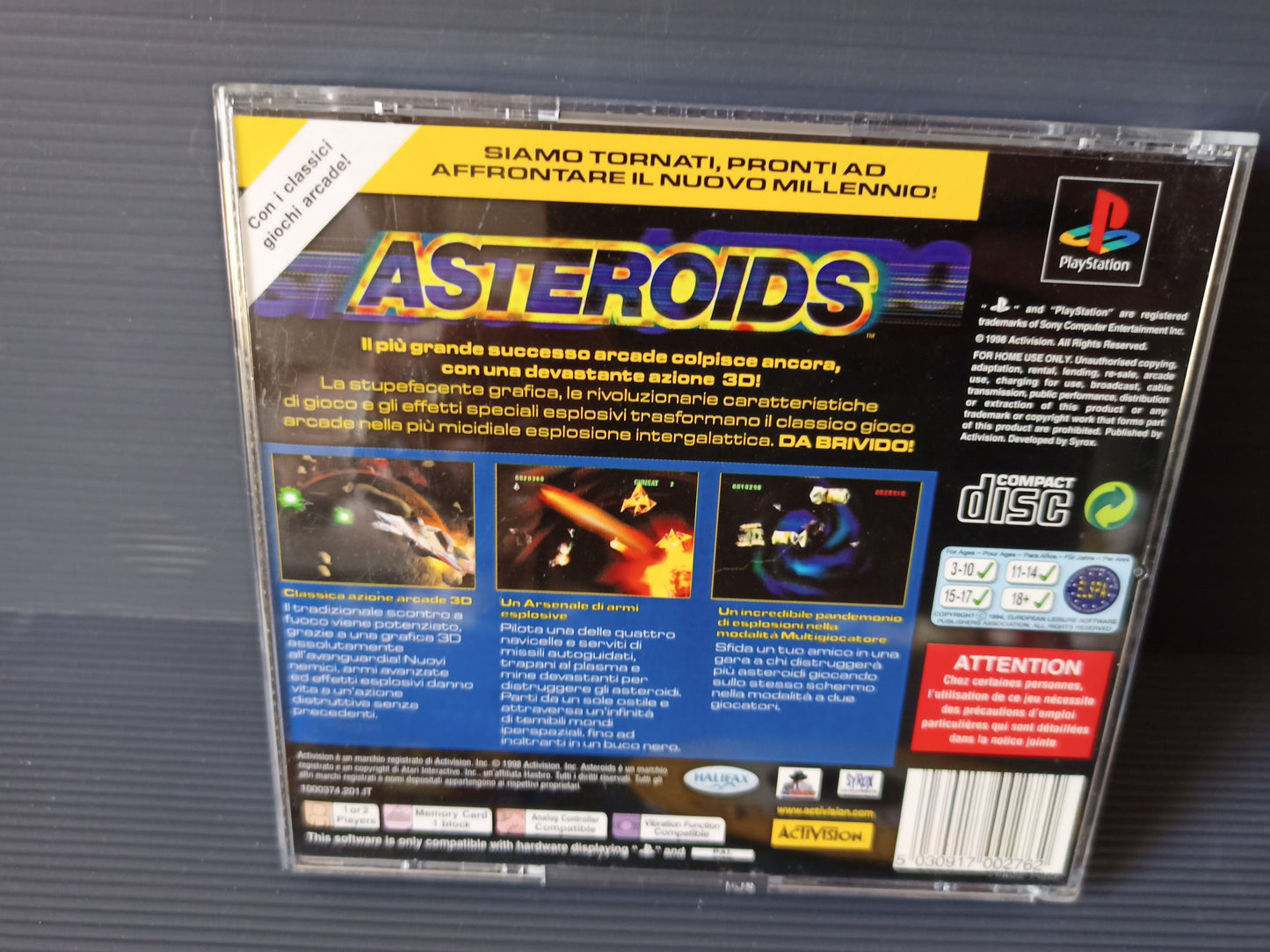 Videogioco Asteroids per PlayStation 1