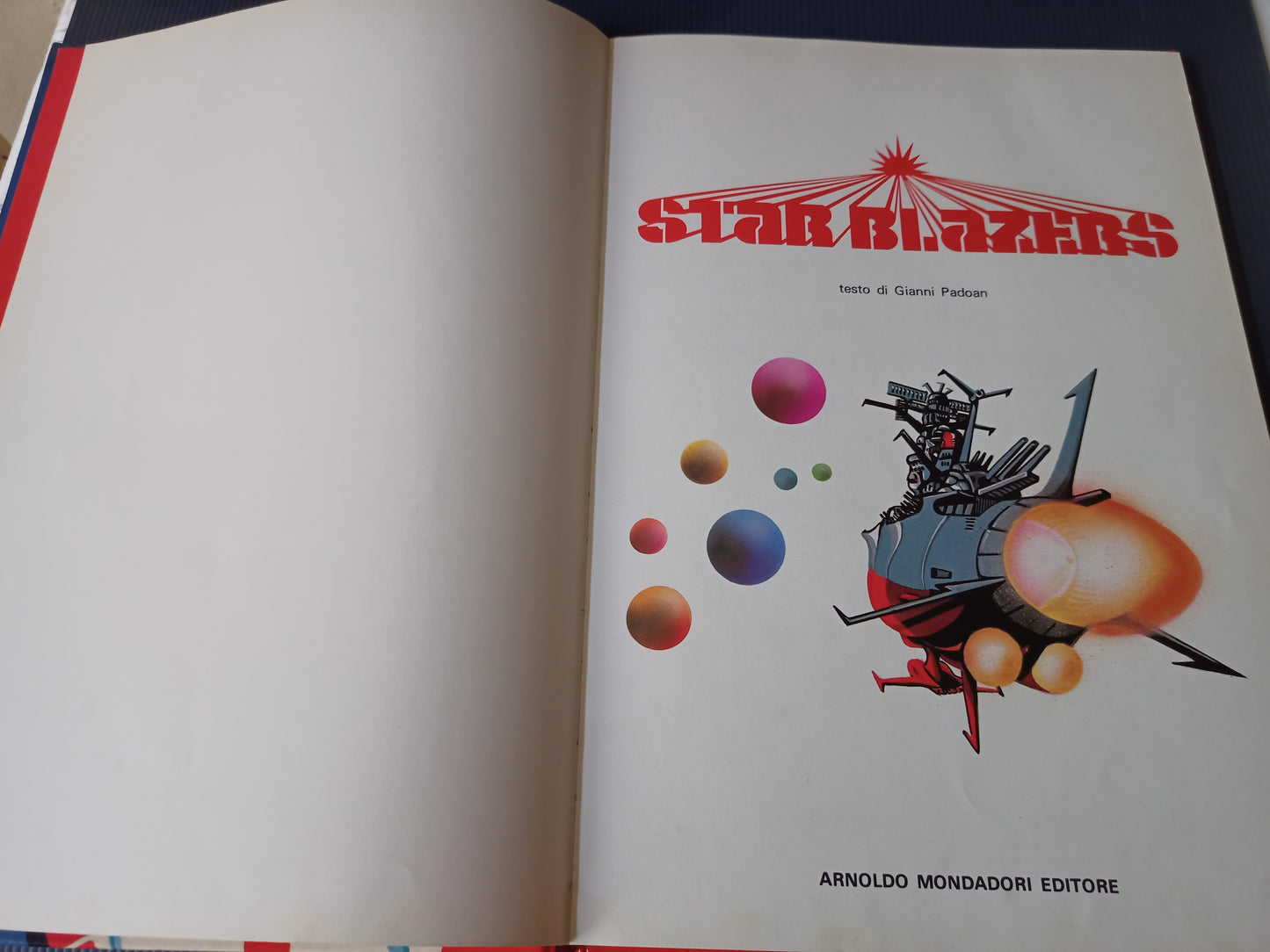 Libro Star Blazers, Mondadori Prima Edizione 1980