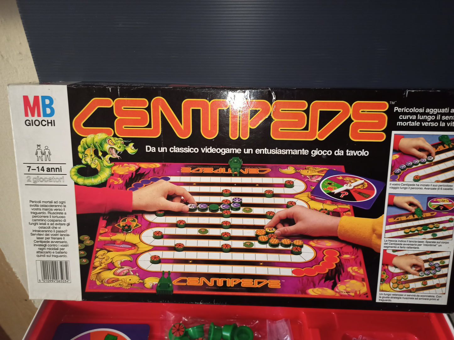 Gioco da tavolo Centipede, Mb originale anni 80