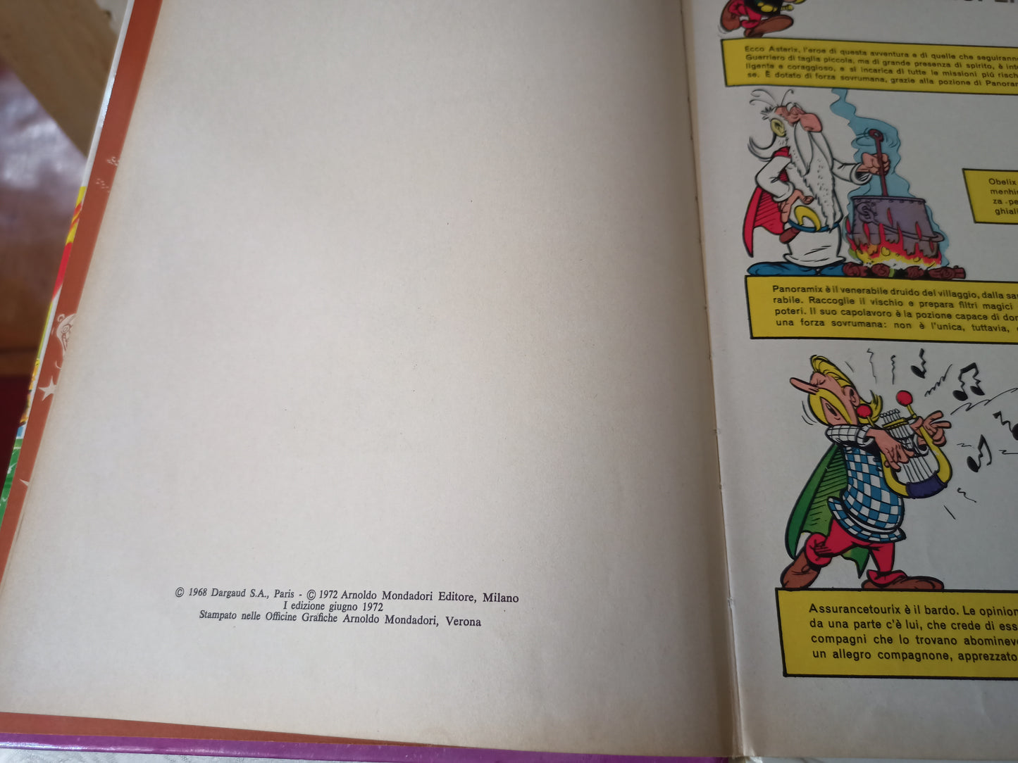 Tre libri Asterix, Mondadori anni 70