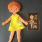 Bambola pieghevole Metti Sebino, originale anni 70