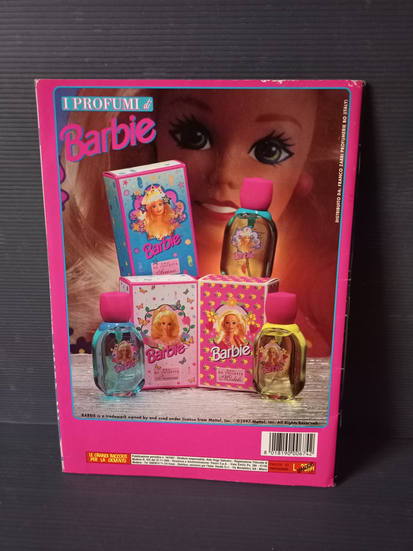 Barbie Star sticker album, Panini 1997 Incomplete