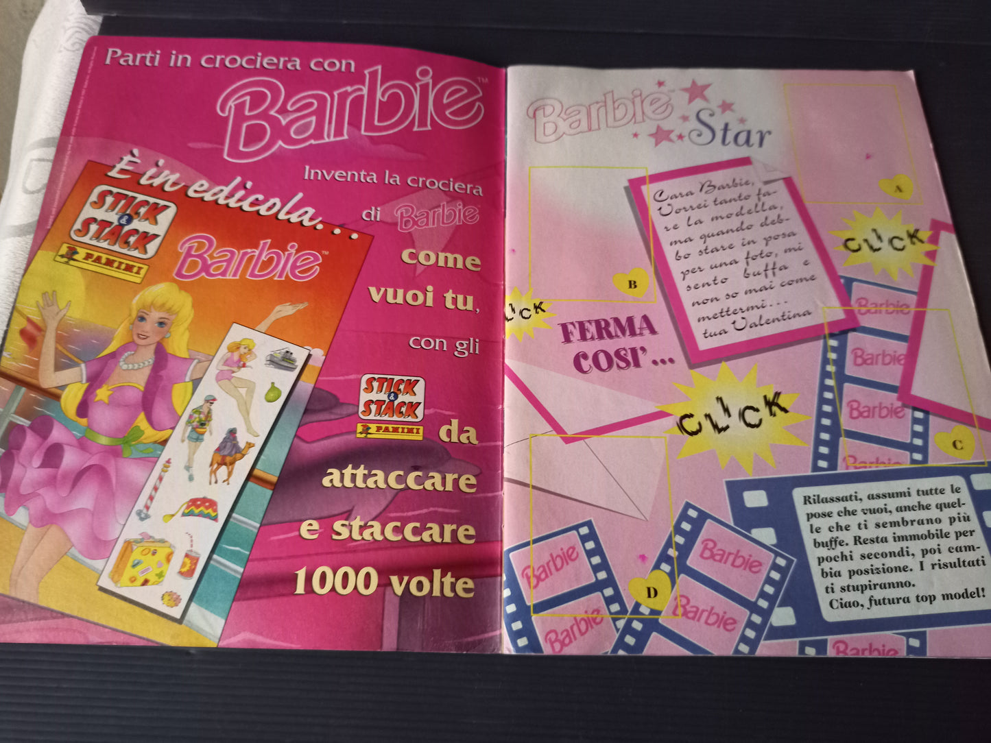 Barbie Star sticker album, Panini 1997 Incomplete