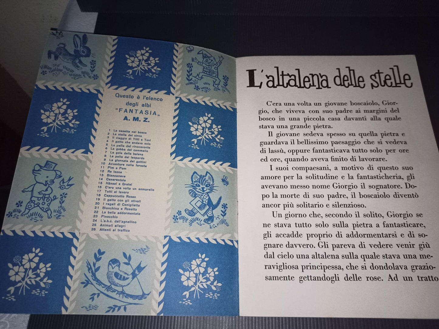 Libro L'altalena delle stelle, AMZ originale anni 60-70