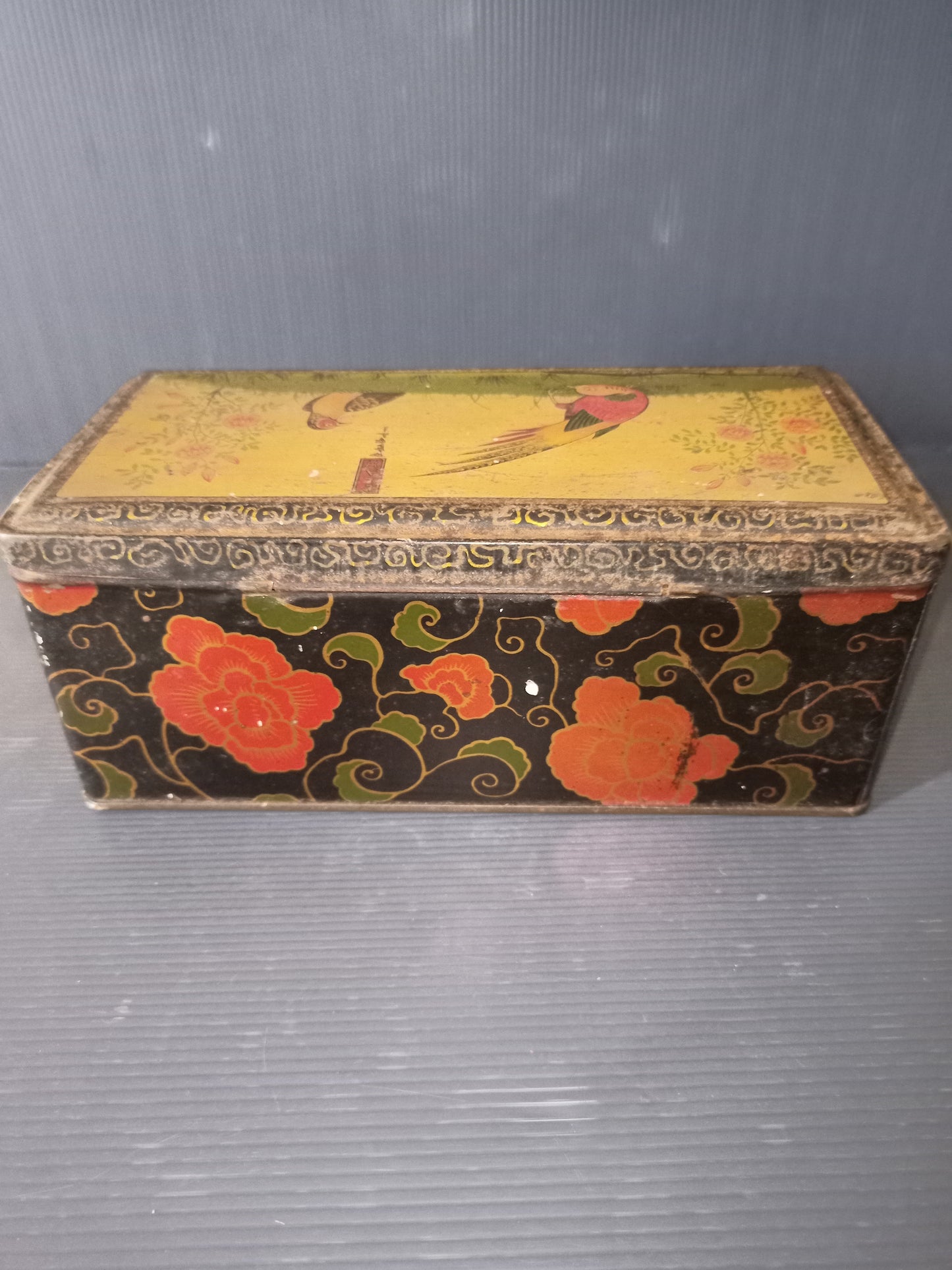 Antique Elah tin box, early 1900s