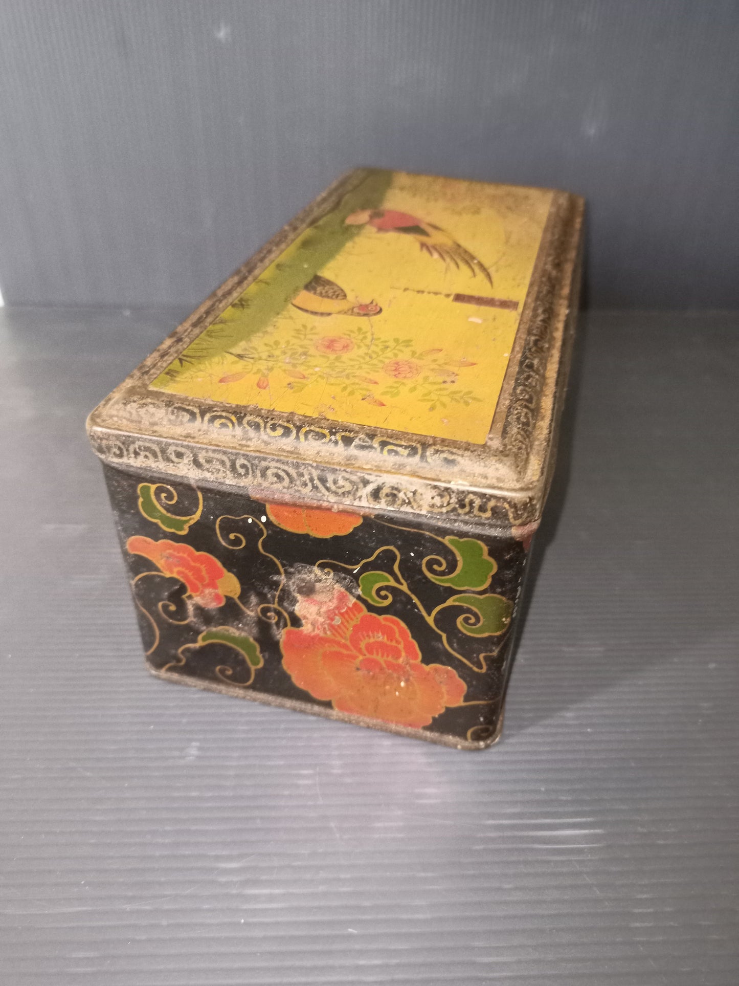 Antique Elah tin box, early 1900s