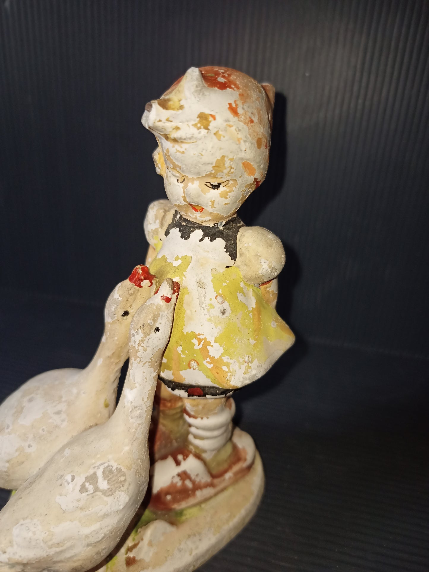 Antique scagliola/plaster figurine to be restored