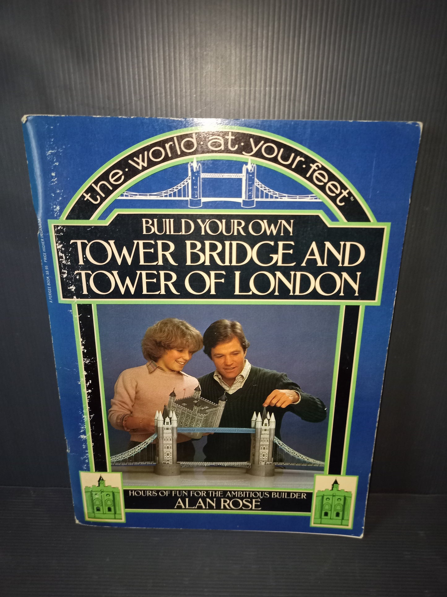 Book to build Tower Bridge and Tower of London, Alan Rose original from the 80s