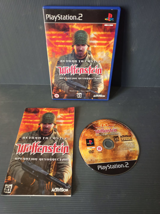 Videogioco Return To Castle Wolfenstein Operation Resurrection Ps2