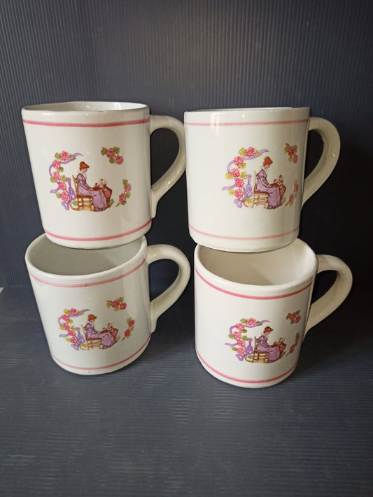 Colussi Deruta mugs, original from the 70s