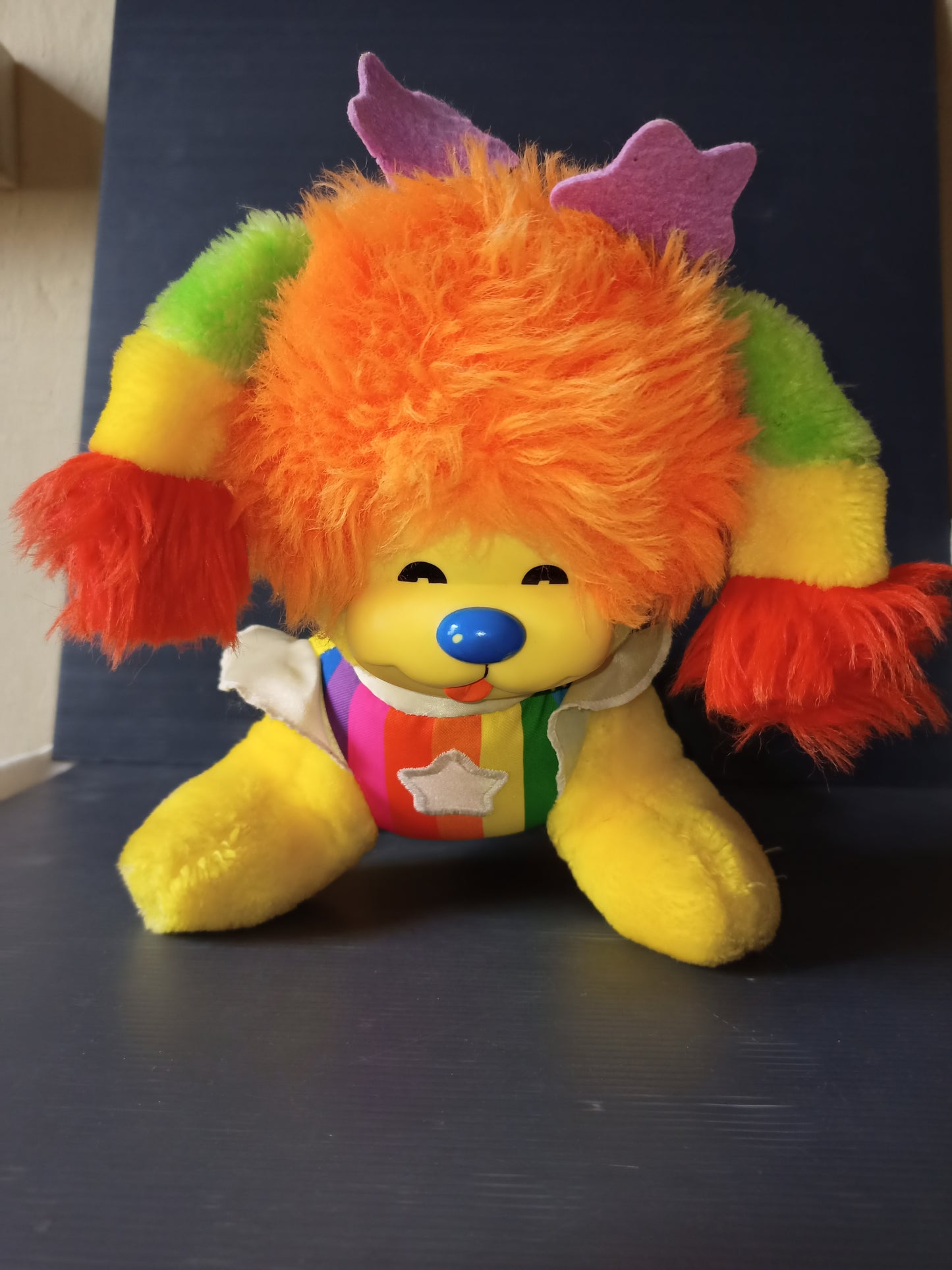 Plush Puppy Brite Iridescent Rainbow Brite, original 80s Mattel Hallmark