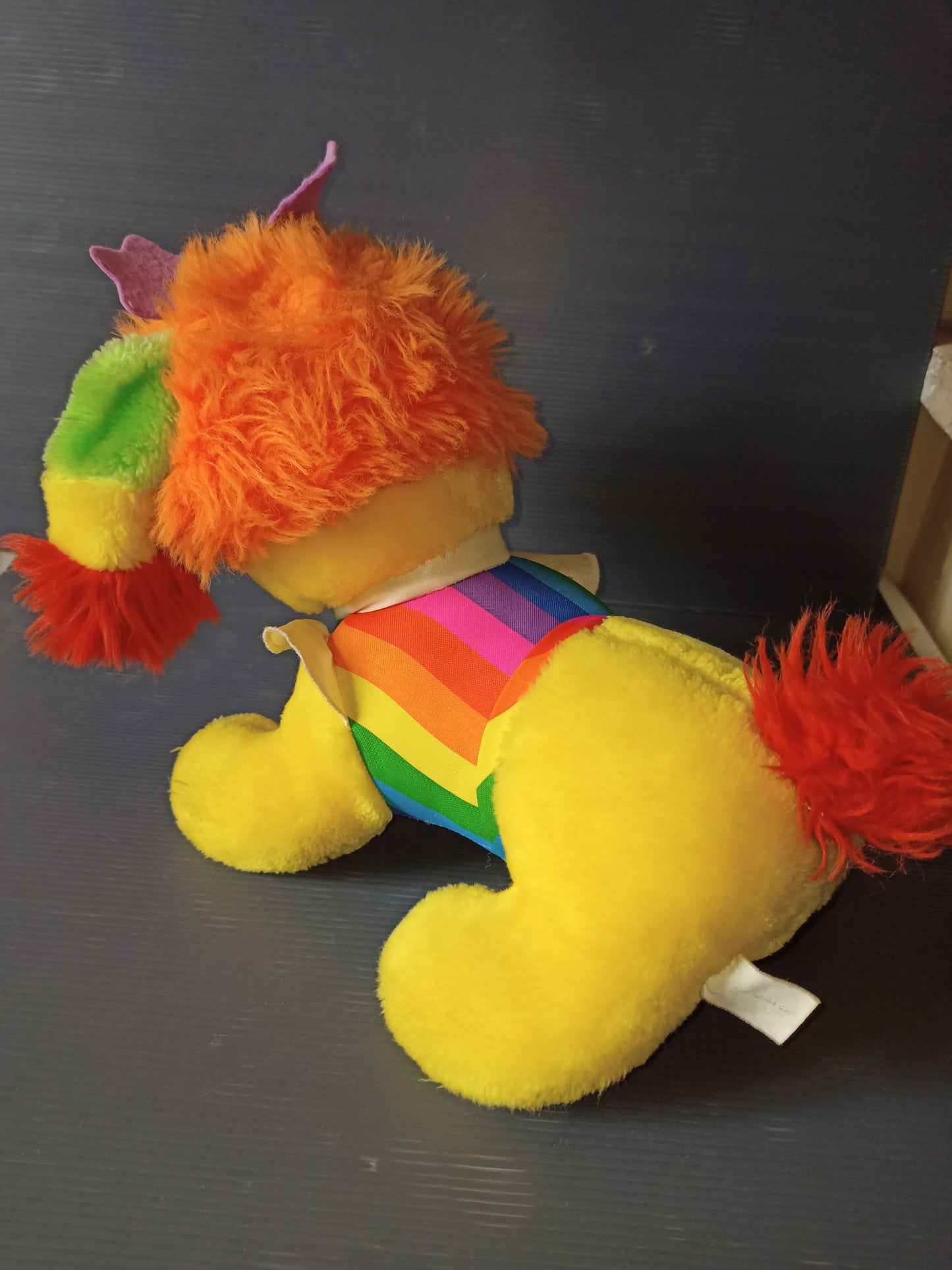 Plush Puppy Brite Iridescent Rainbow Brite, original 80s Mattel Hallmark