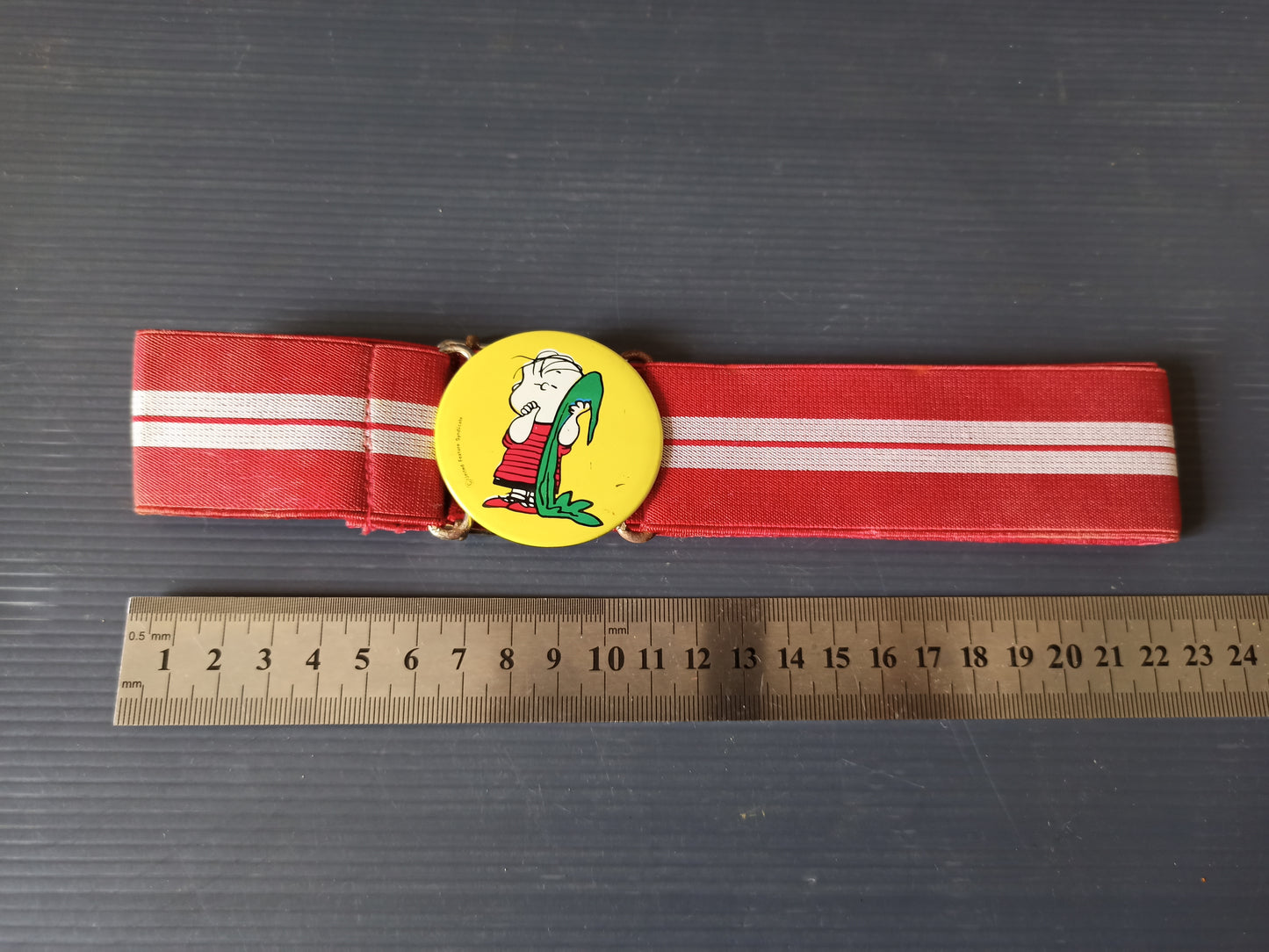 Cintura elastica porta libri Charlie Brown Snoopy, originale anni 70