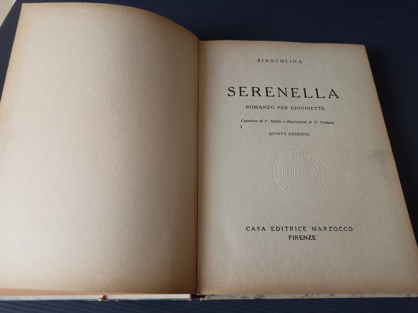 Serenella book, Biancolina Marzocco 1950