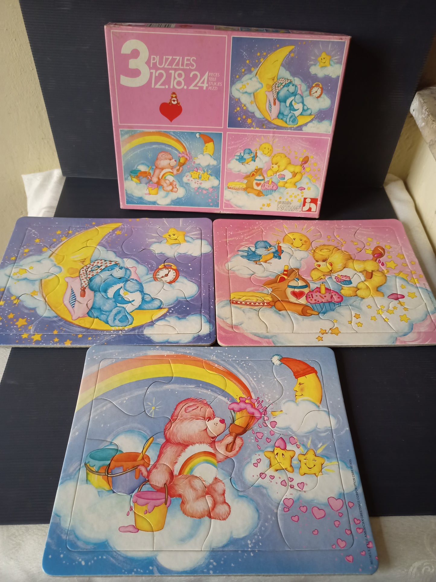 Puzzle Care Bears Orsetti del cuore, originale anni 80