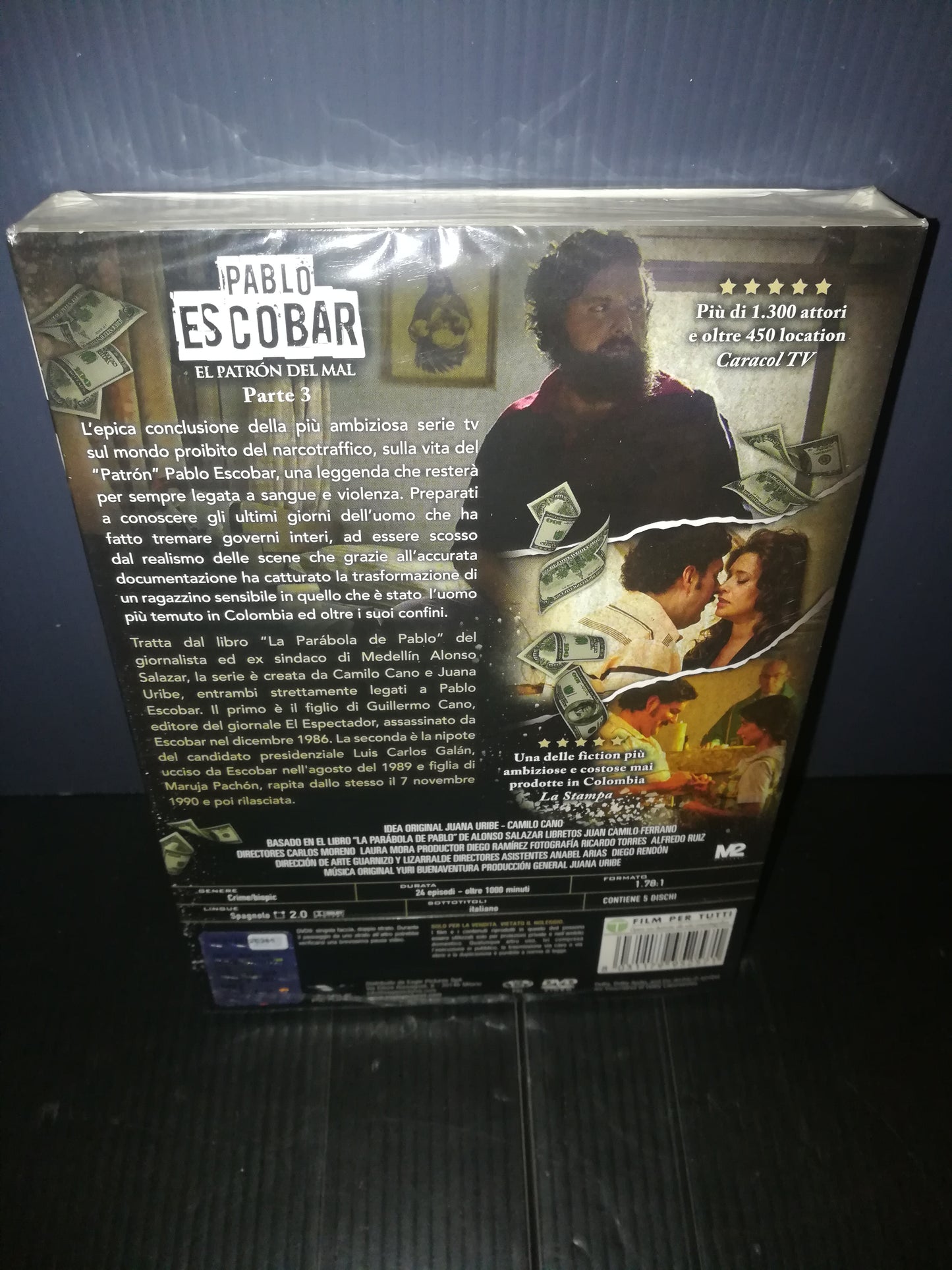 Cofanetto "Pablo Escobar Parte 3" DVD 5 dischi