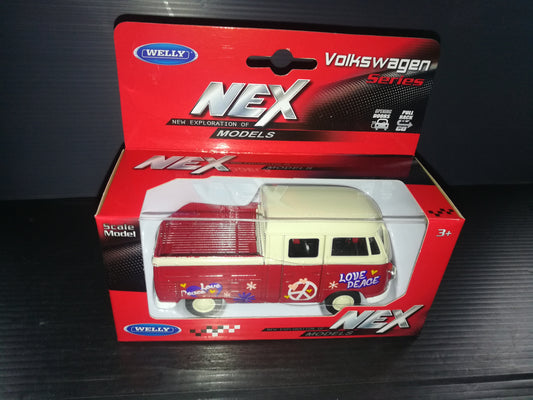 Modellino "Volkswagen T1 Double Cabin Pick Up converitble " Nex Welly