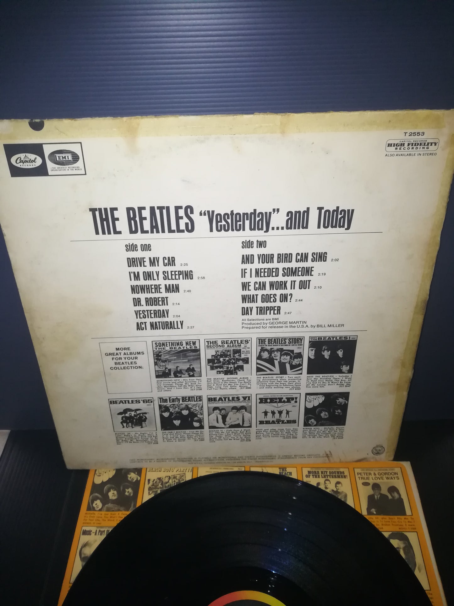 "Yesterday and Today (Butcher Cover)" Beatles lp 33 Giri Capital