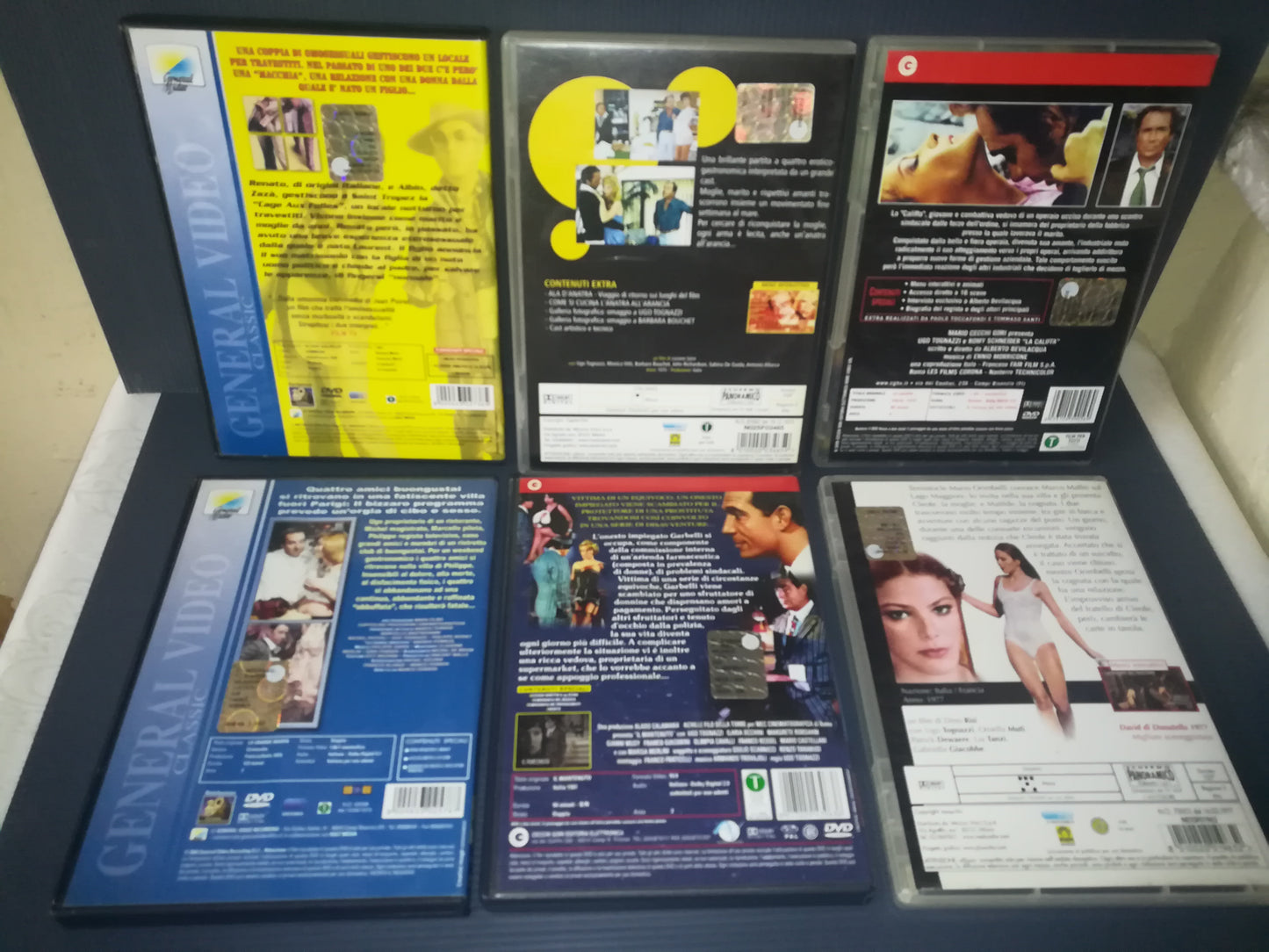 Lot 6 Films by Ugo Tognazzi on DVD