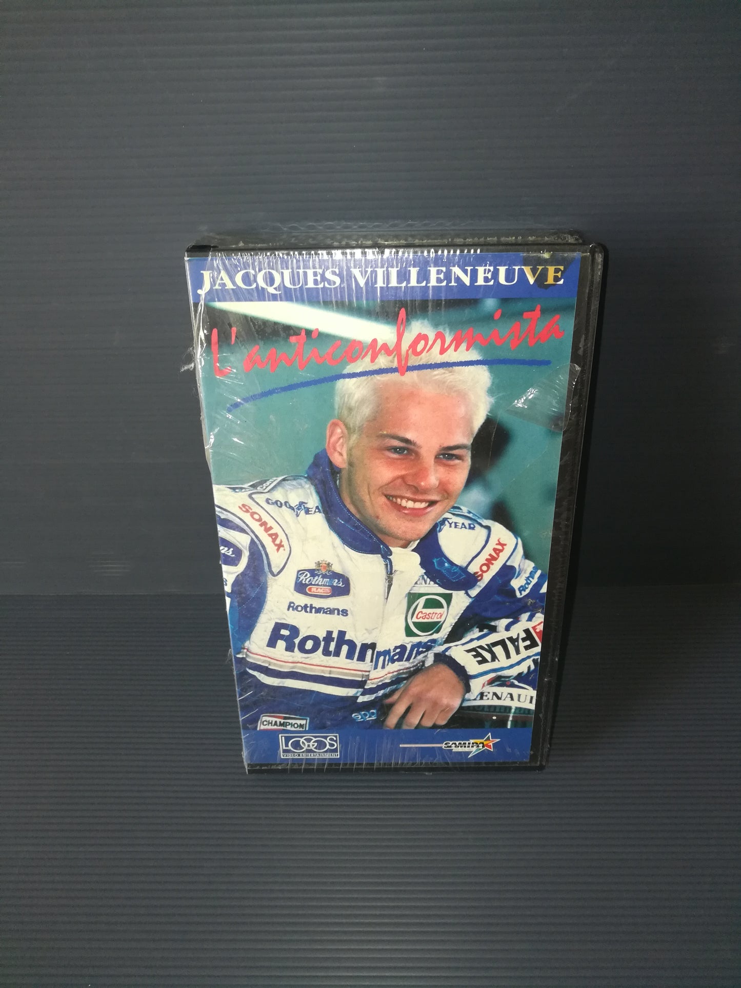 "L'Anticonformista Jacques Villeneuve" VHS Logos